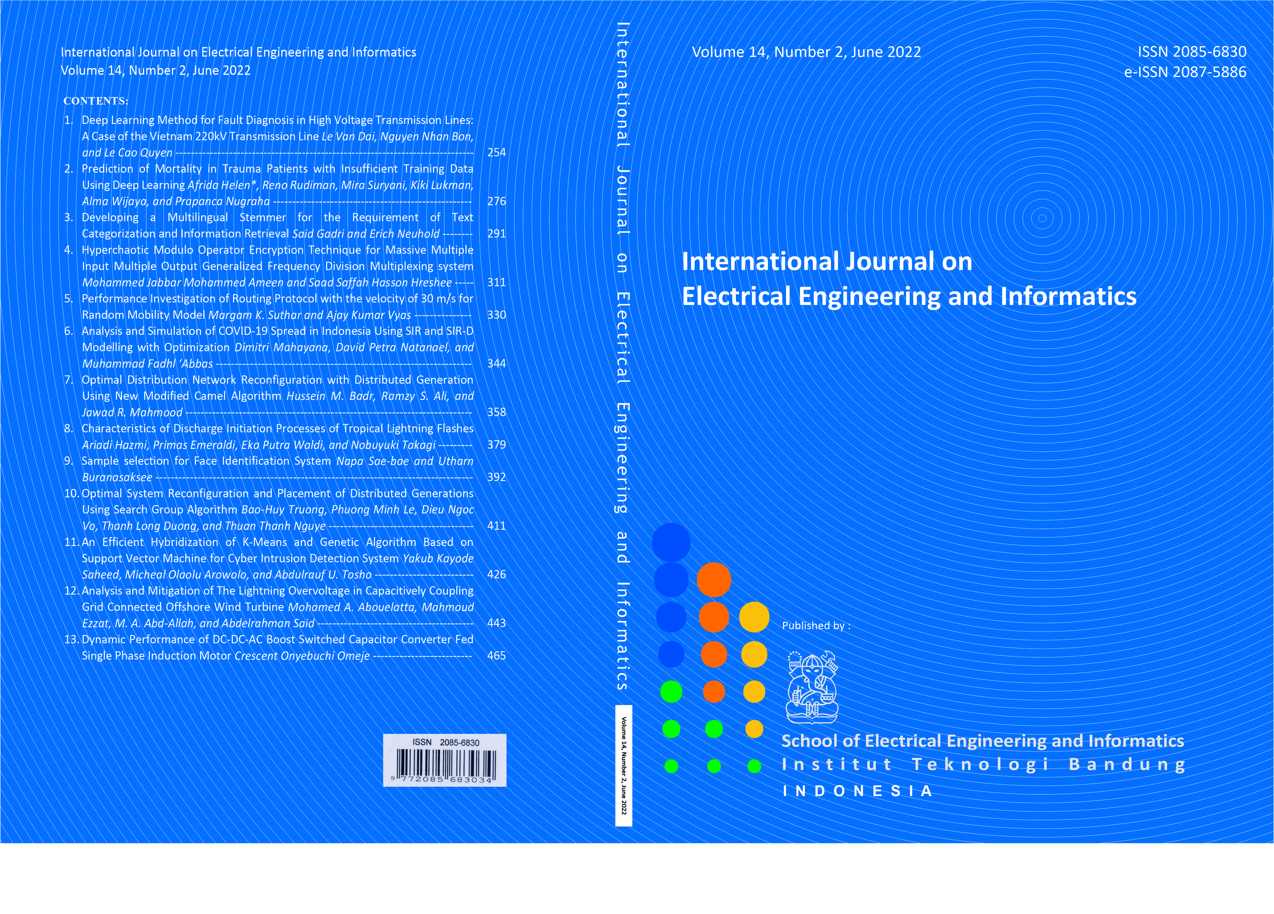 Journal cover Vol. 14 No. 2 June 2022
