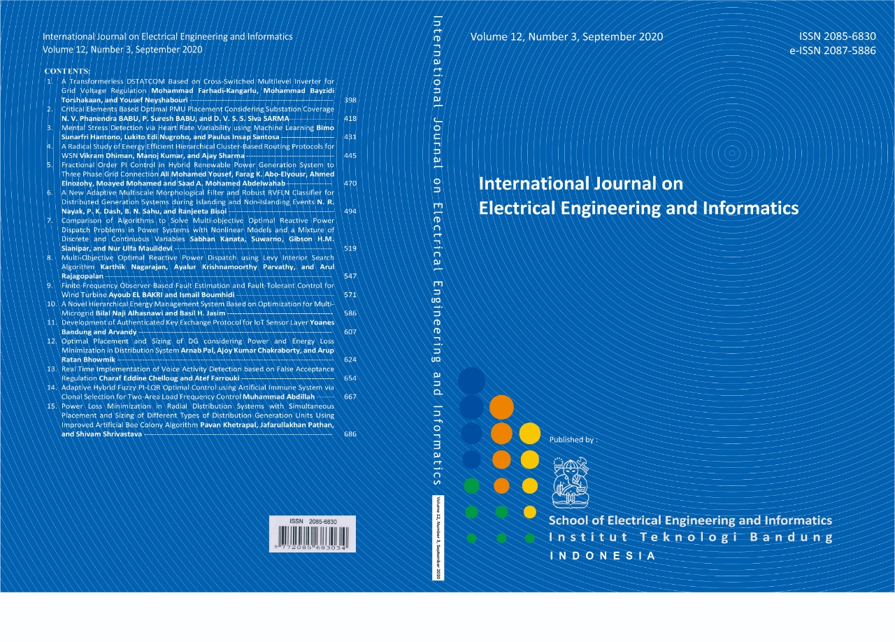 Journal cover Vol. 12 No. 3 September 2020