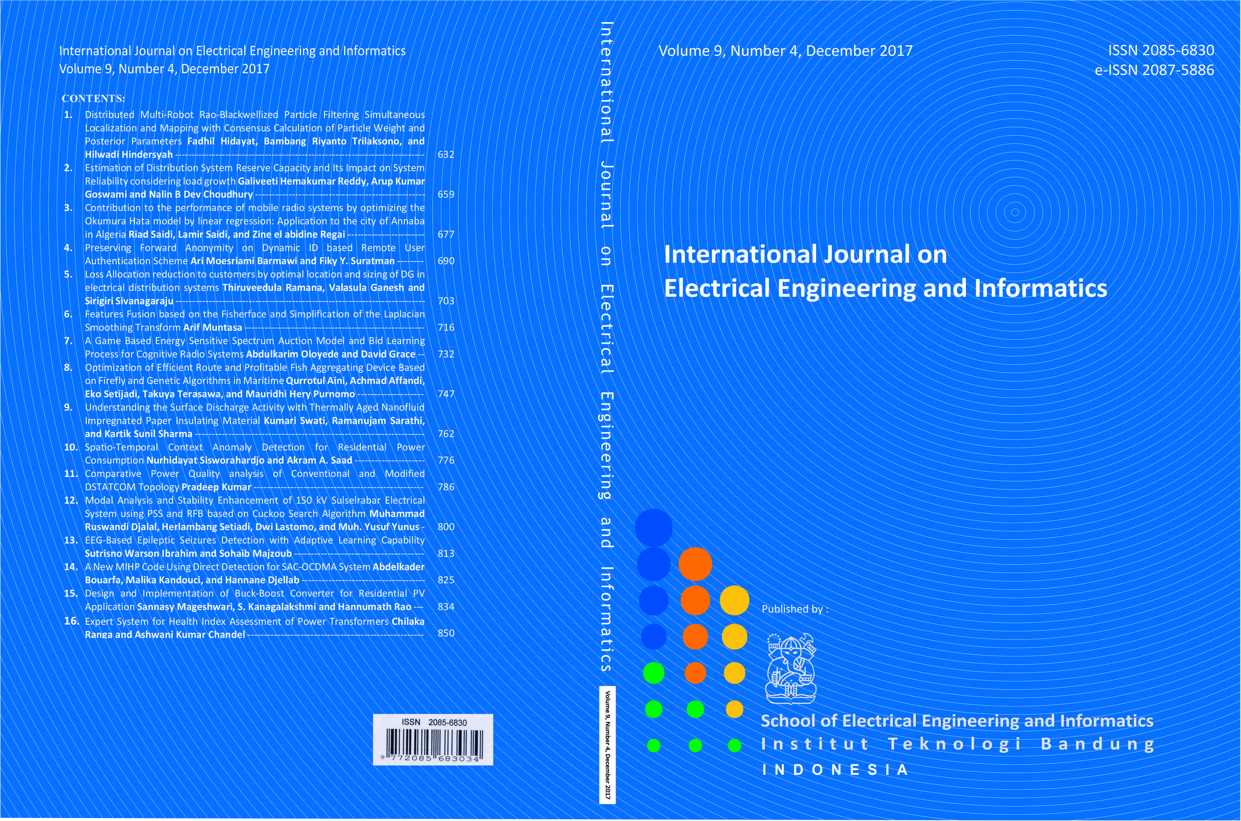 Journal cover Vol. 9 No. 4 December 2017