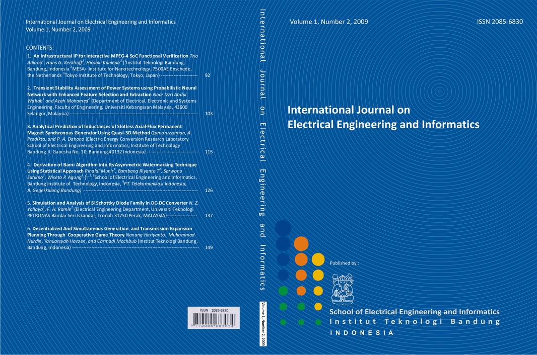 Archives Volume 1 Number 2 (2009) - International Journal on Electrical ...